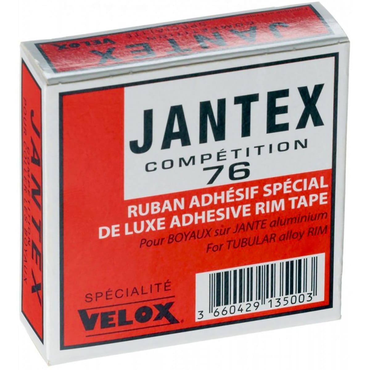 Bande adhesive pour boyau VELOX JANTEX 76 POUR JANTE ALUMINIUM