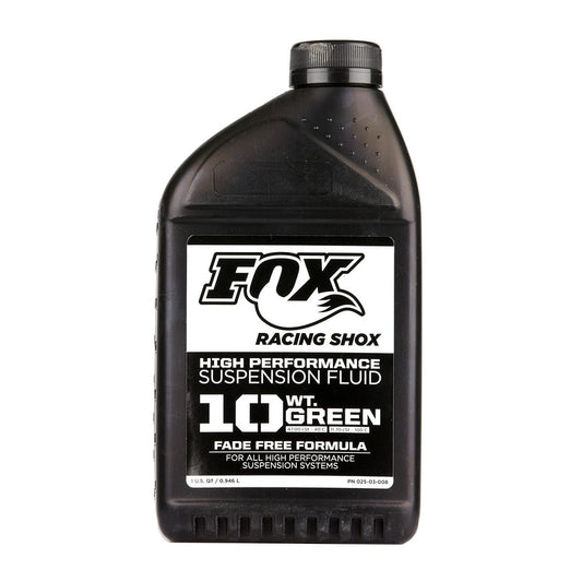 Huile pour Suspensions FOX RACING SHOX FLUID 32 OZ 10 WT Verte 940ml