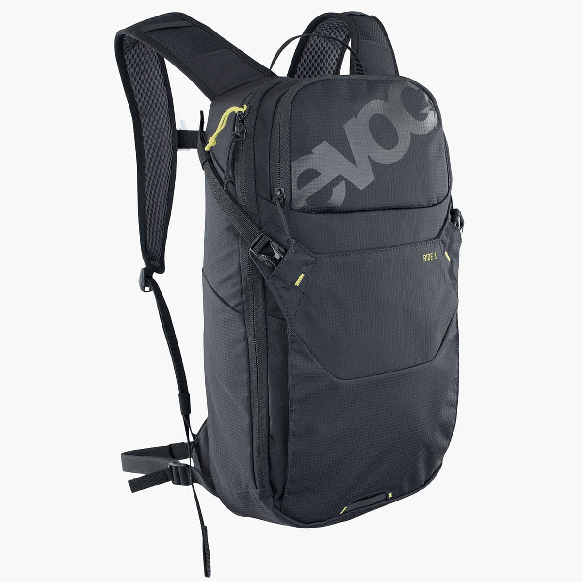 Sac à Dos EVOC Ride Performance 8L Noir - Pour VTT, Léger Et Confortable, 4 Poches