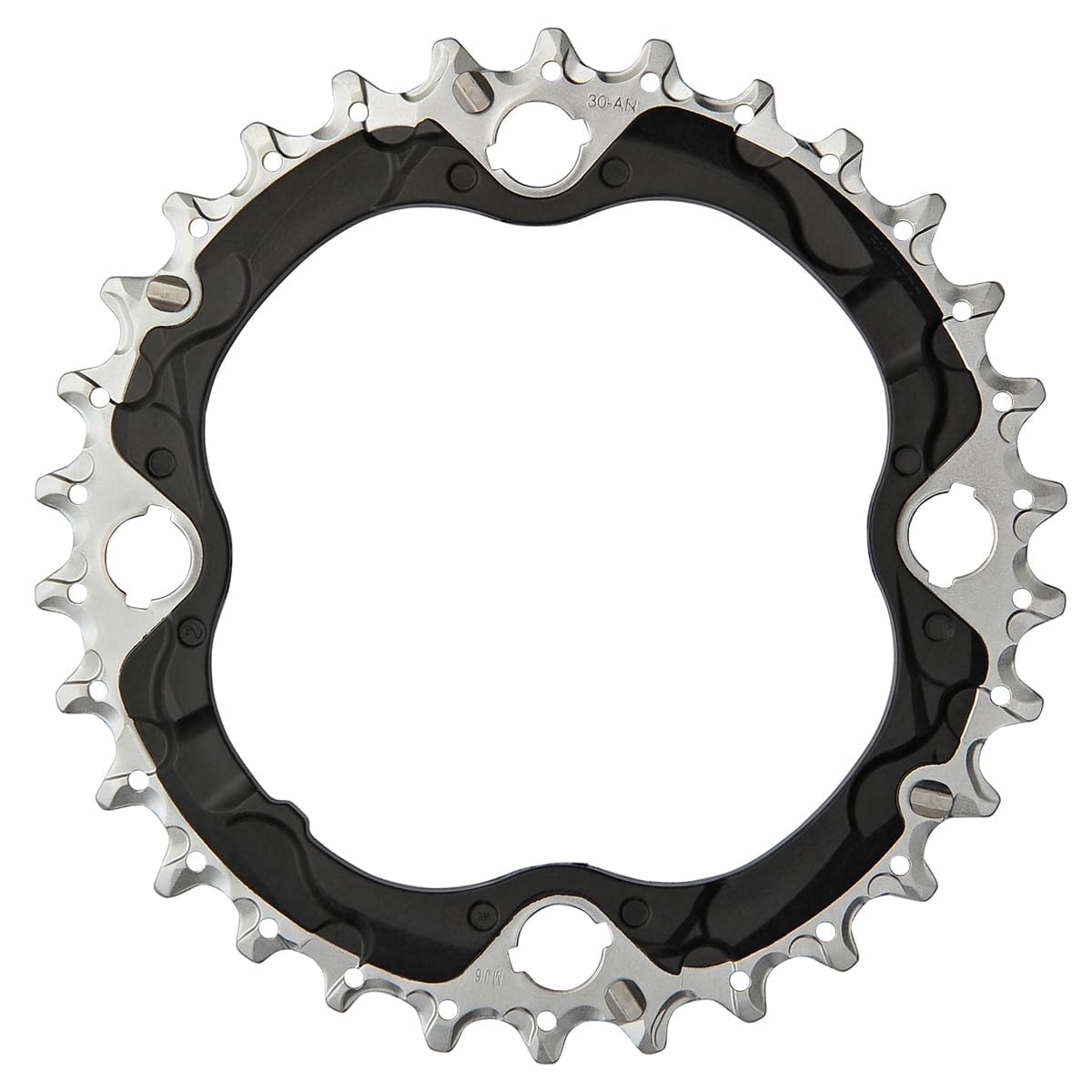 Corona Originale Shimano SLX FC-M672 MTB 3x10v 30T-AN Per 44/30/22T – Silver