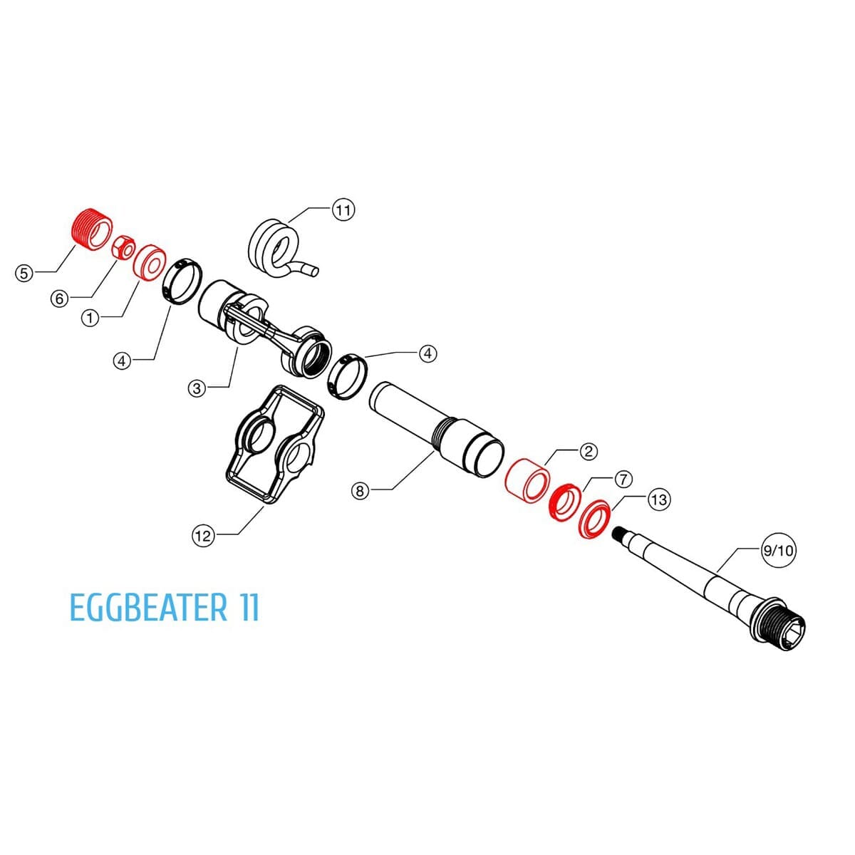 Kit ricambio Crankbrothers Refresh Eggbeater/Candy 11