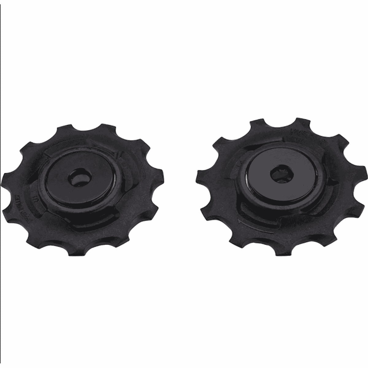 Galets Dérailleur P2R 9-10V Alu Argent à Roulement - Jeu De 2