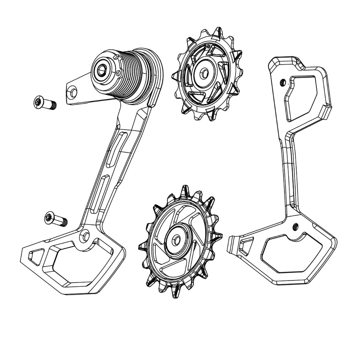 Dérailleur Arrière SRAM X0 Eagle Type T AXS 12 Vitesses 52t - Neuf Sans Batterie - Compatible UDH