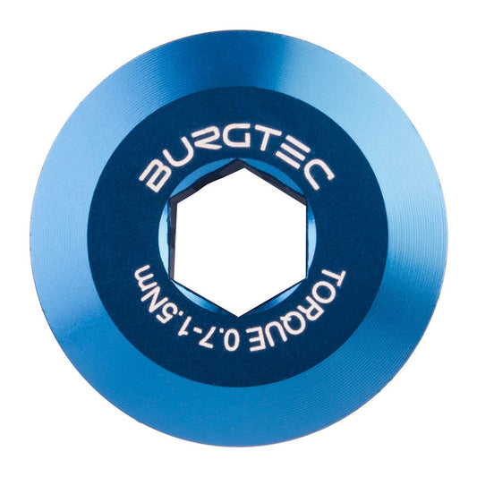 Vis de Précontrainte BURGTEC pour Pédalier Shimano HOLLOWTECH 2 Bleu