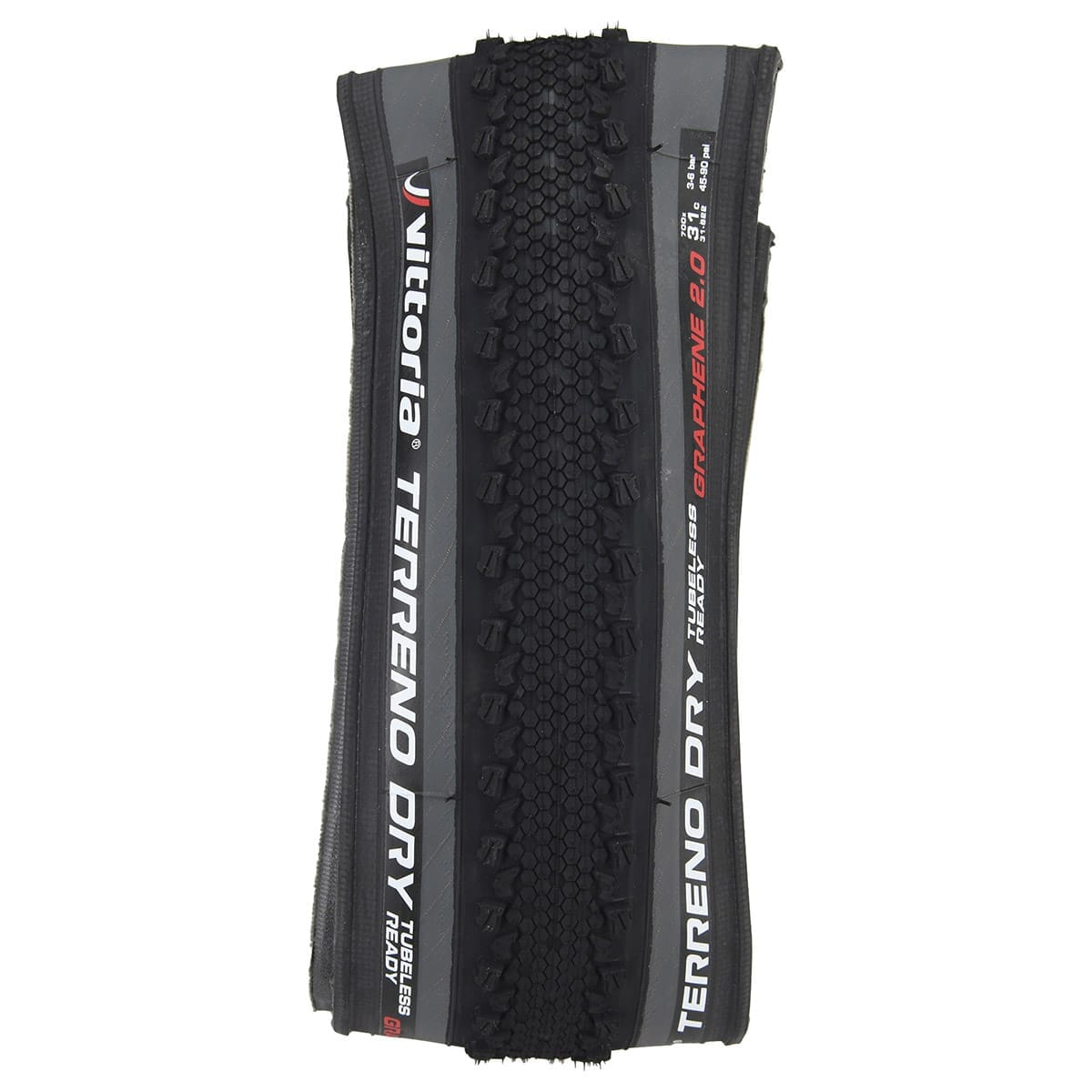 Pneu gravel 700 x 45 vittoria terreno dry graphene 2.0 noir tubeless Pneu gravel 700 x 45 vittoria terreno dry graphene 2.0 noir tubeless