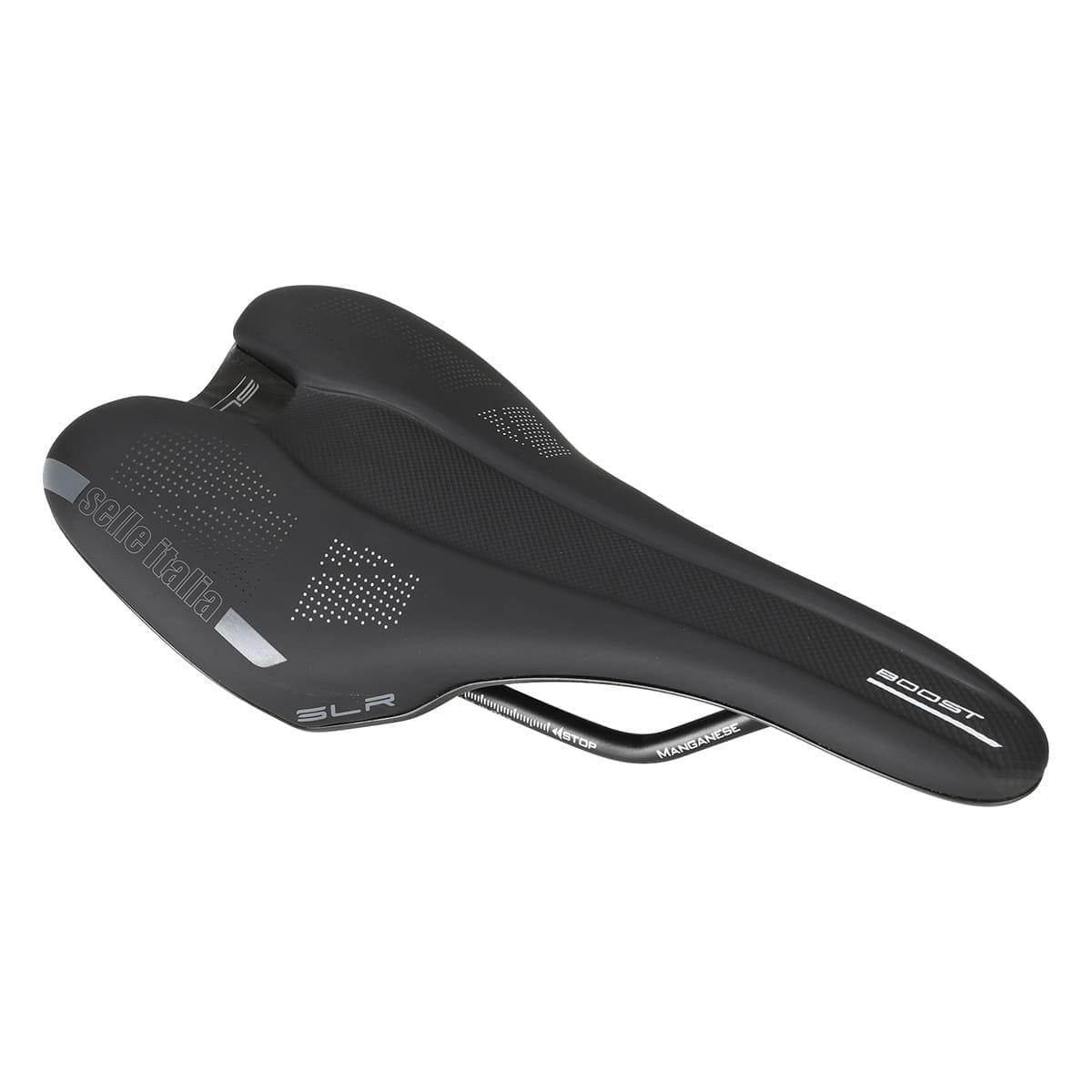 Selle VTT Vintage Vetta SL Rails Manganèse – Noir, Made In Italy
