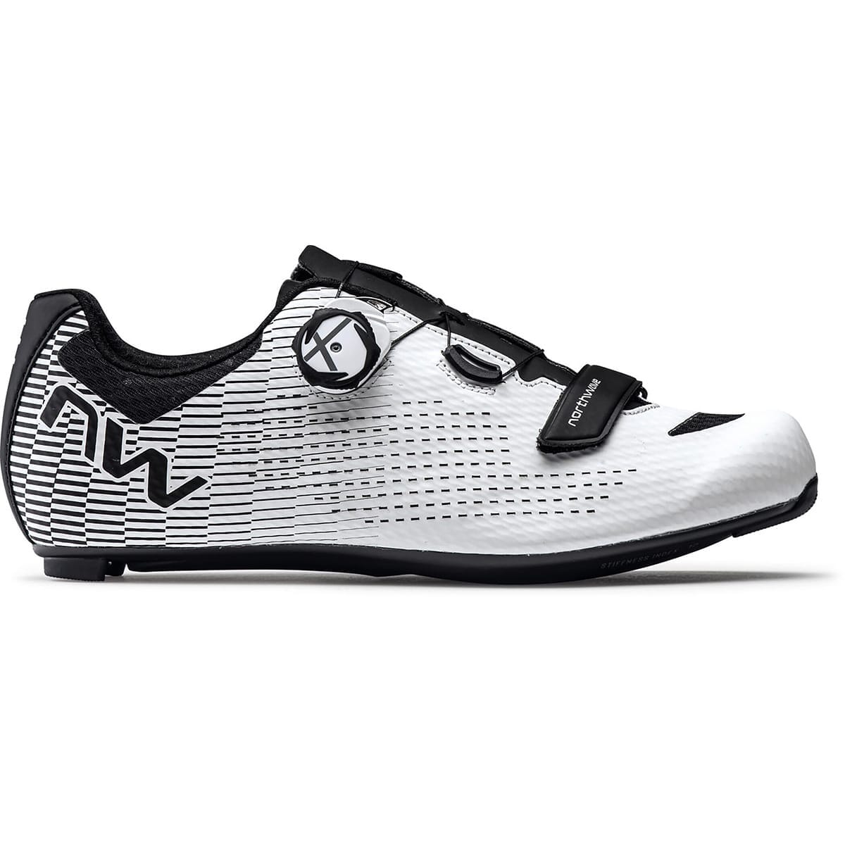 Chaussures Northwave Storm Route – Carbone, Noir/blanc, Taille 46, Neuves