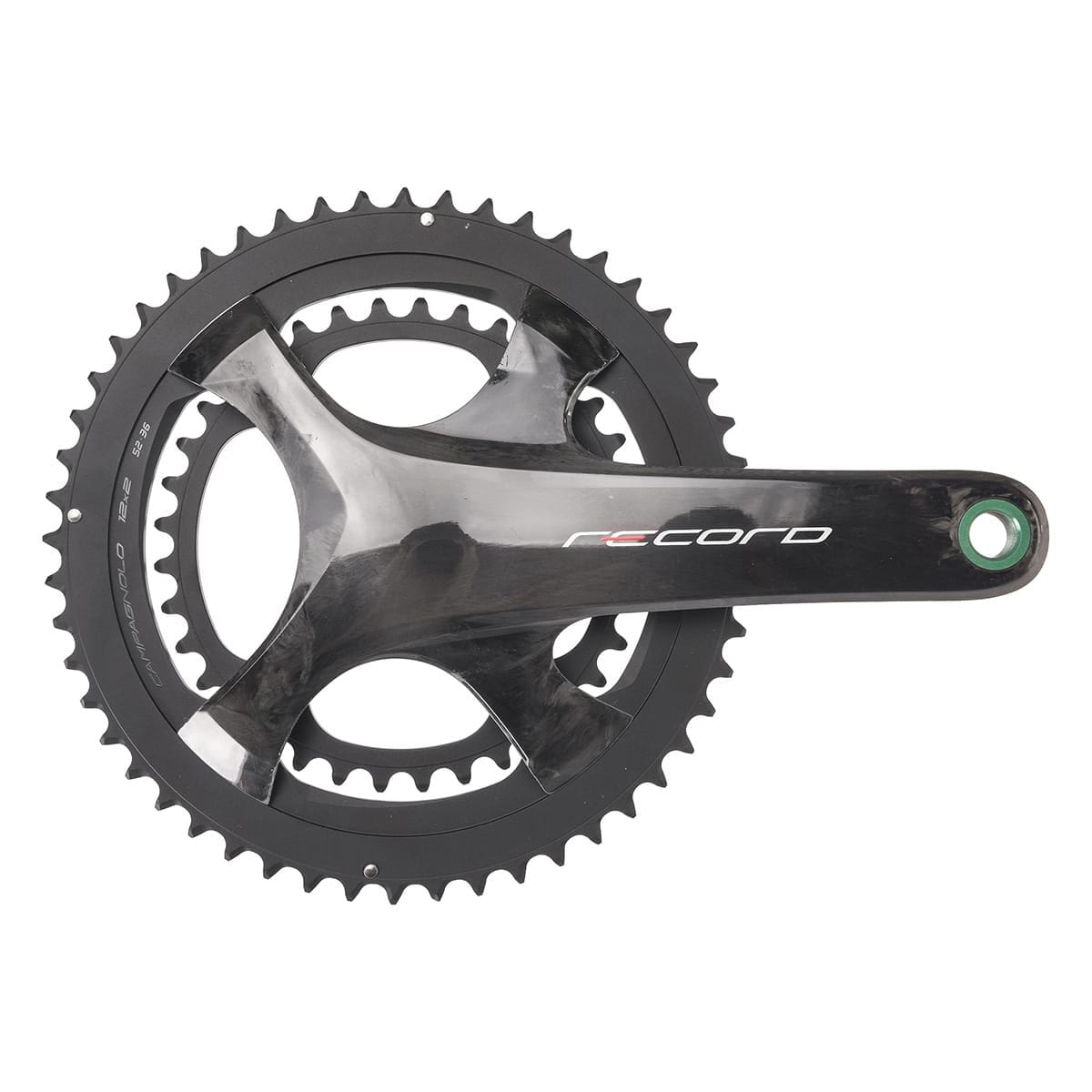Pédalier Campagnolo Record – Double Adapté En Triple – Carbone – Italie