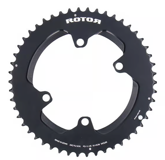 Plateau Rotor Q Rings 42 Dents 110mm 4 Trous - Noir 1X Oval - Neuf