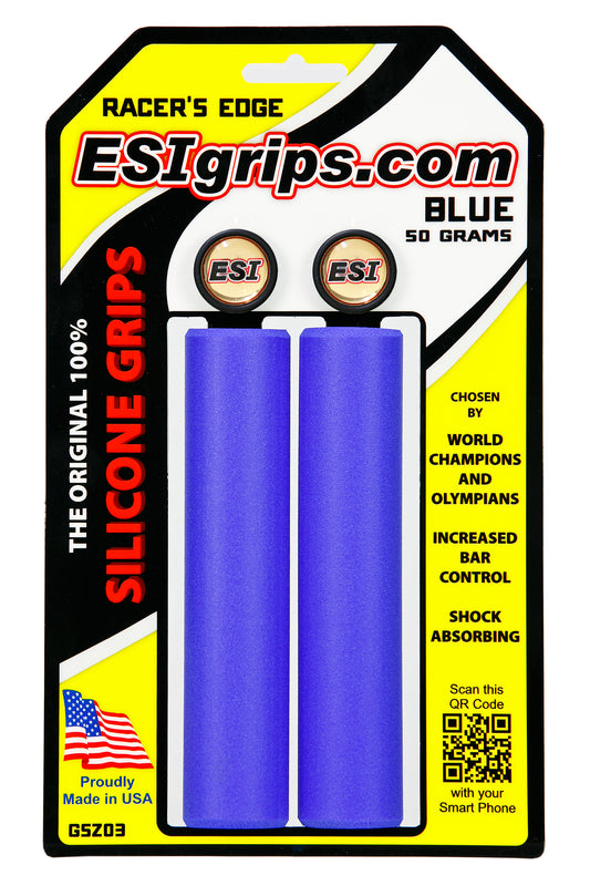 Grips ESI RACER'S EDGE 130 mm Bleu