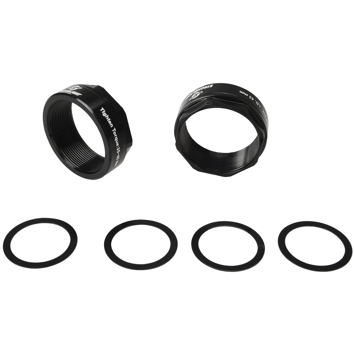 Adaptateur BB30/PF30 Vers BSA Pour Pédalier Vélo - Conversion Filetée 46 à 24 Mm - En Plastique, Installation Simple Sans Outil