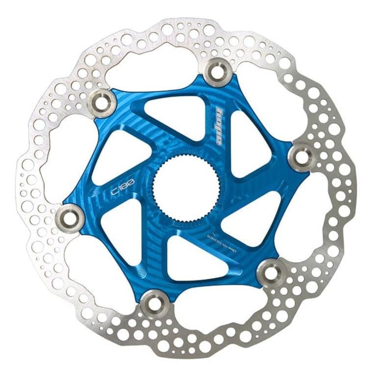 HOPE Brake Disc Floating Rotor MTB Center Lock blue 140mm - Équipements vélos