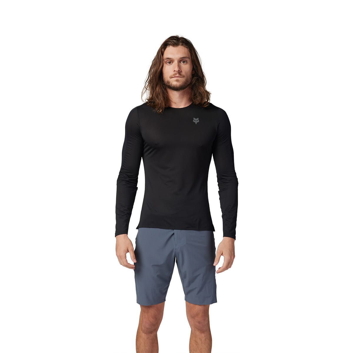 Maillot VTT Manches Longues Fox Flexair Pour Homme - Gris Taille S - Occasion