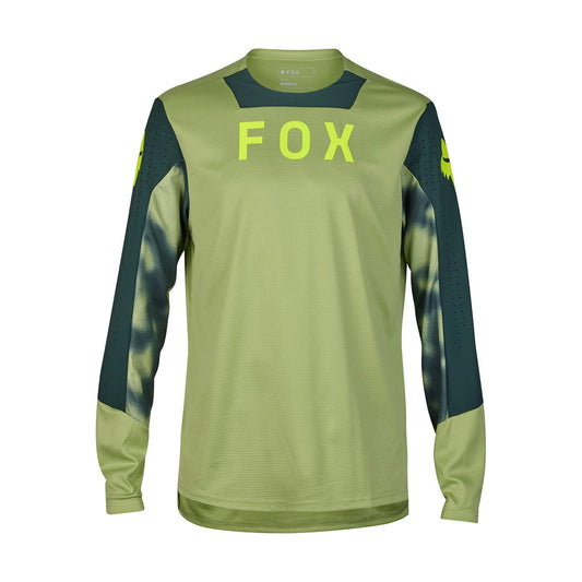 Maillot FOX DEFEND TAUNT  Manches Longues Vert