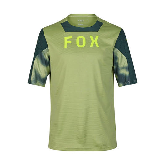 Maillot FOX DEFEND TAUNT Manches Courtes Vert