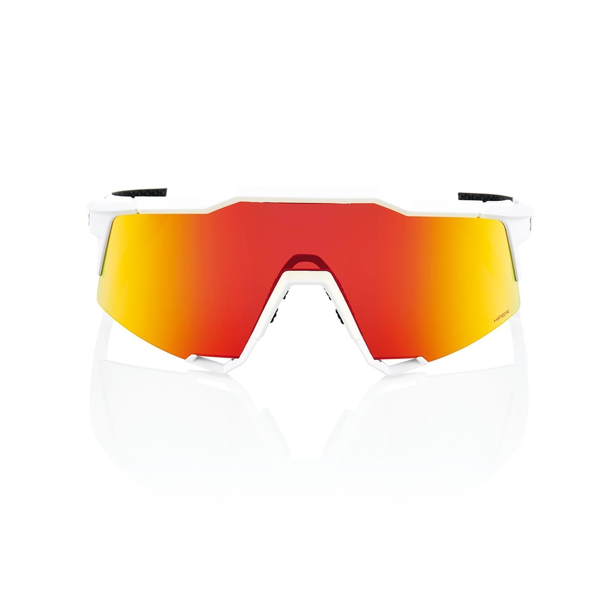 Occhiali Da Ciclismo 100% Speedcraft Soft Glow - Telaio TR90, Bianco, Lenti Mirror, Unisex Adulti