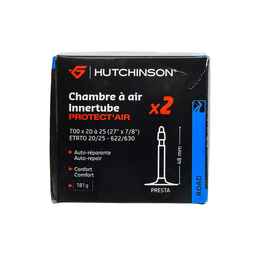 Chambre à Air HUTCHINSON PROTECT'AIR LOT DE 2 700x20/25 PRESTA 48mm