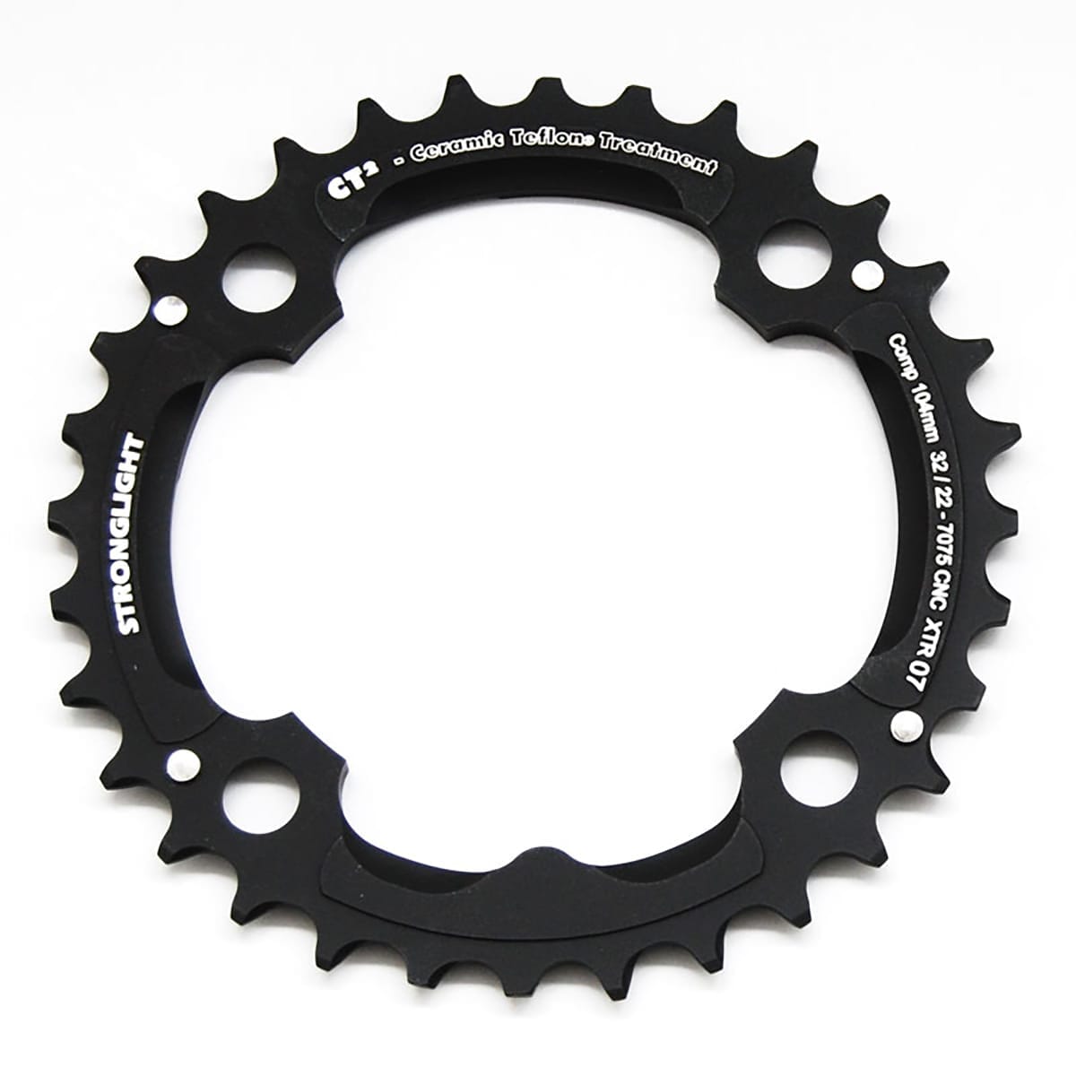 Plateau Intermédiaire STRONGLIGHT CT² SHIMANO XTR M970 9V 4 Trous 104m ...