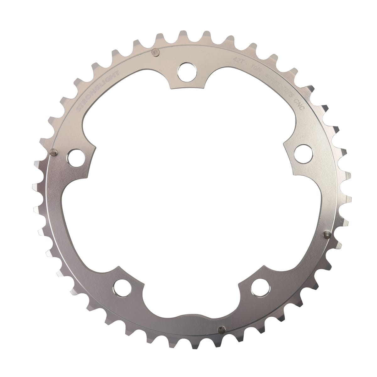 Plateau Route Stronglight 5 Branches – 28 Dents – Triple – Alu 7075 – 9/10v – Argent
