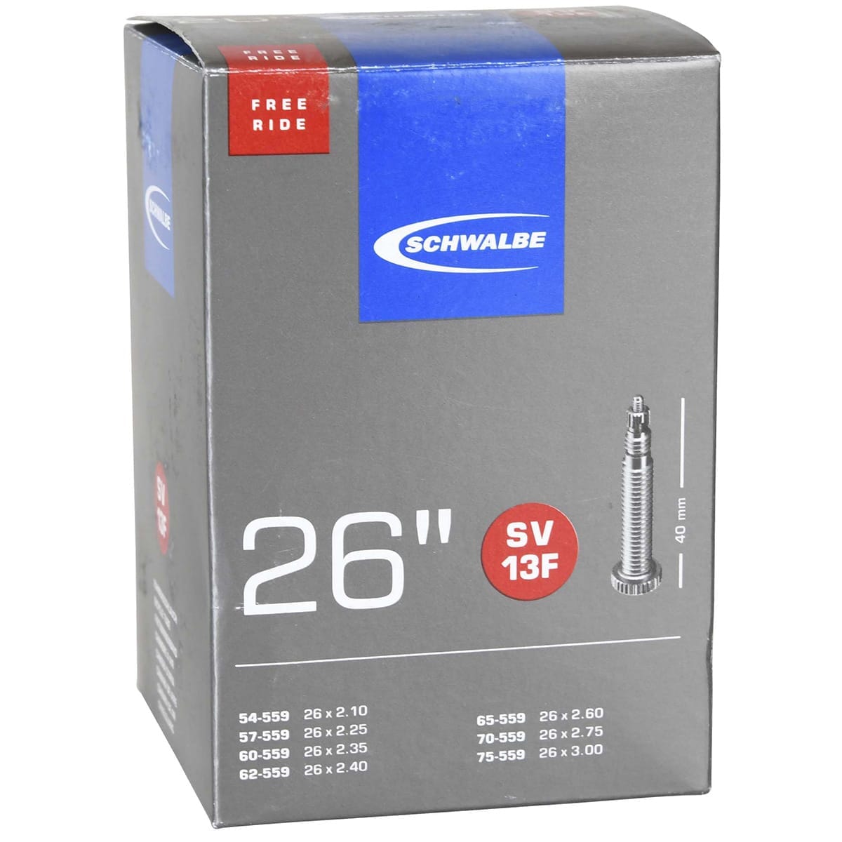Chambre à Air Schwalbe MTB 26 Pouces – Valve Schrader SV12, Neuve
