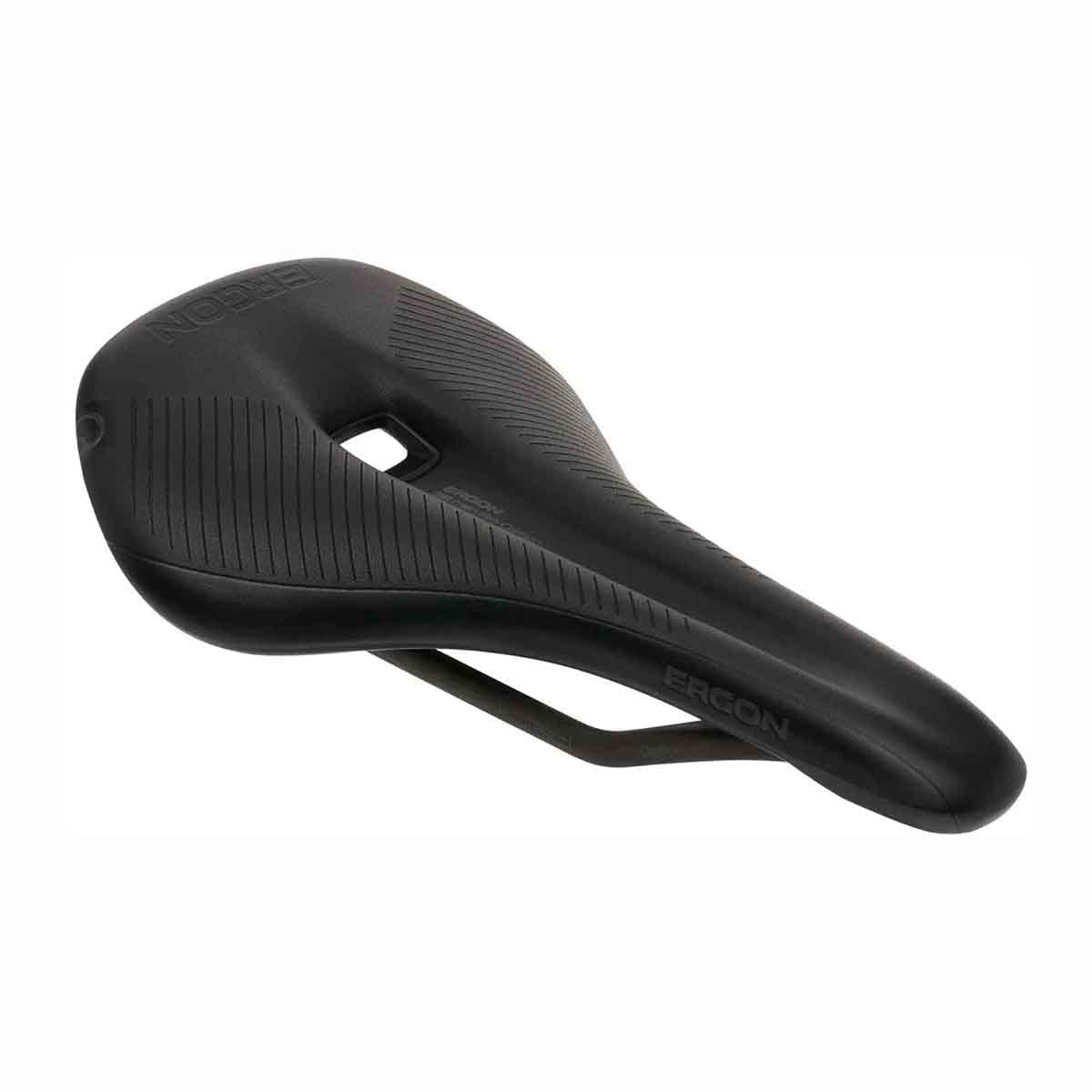 Selle Vélo Femme ERGON SF – Anatomique, Relief Canal, Mousse Orthopédique, Rail Acier, 380g
