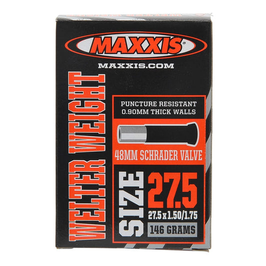 Chambre à air MAXXIS WELTER WEIGHT 27,5x1,5/1,75 Schrader 48mm Noir