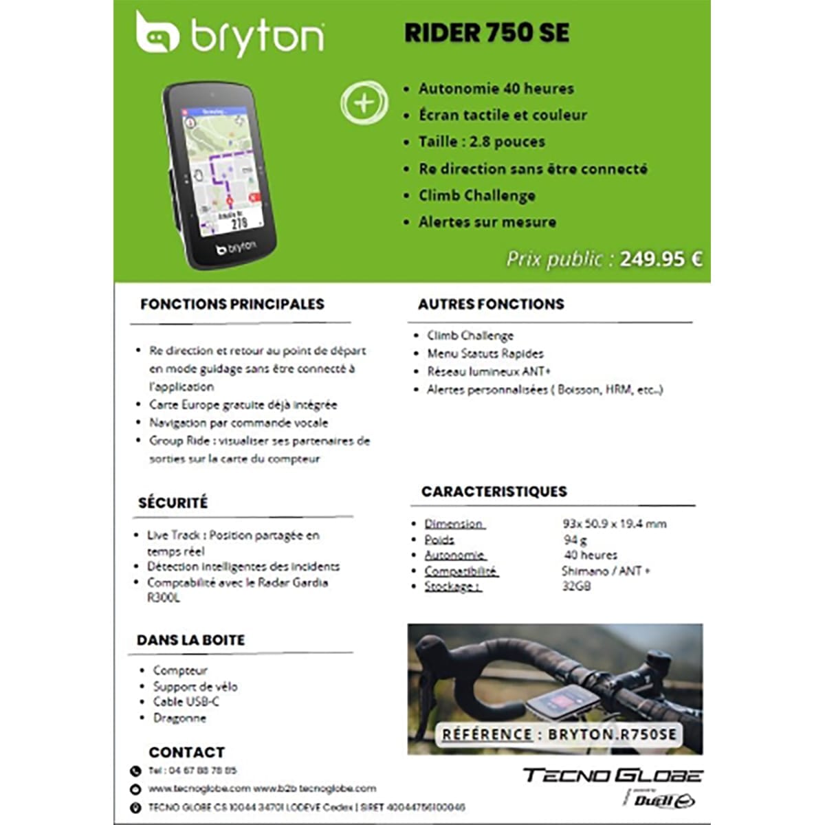 GPS BRYTON RIDER 750 SE