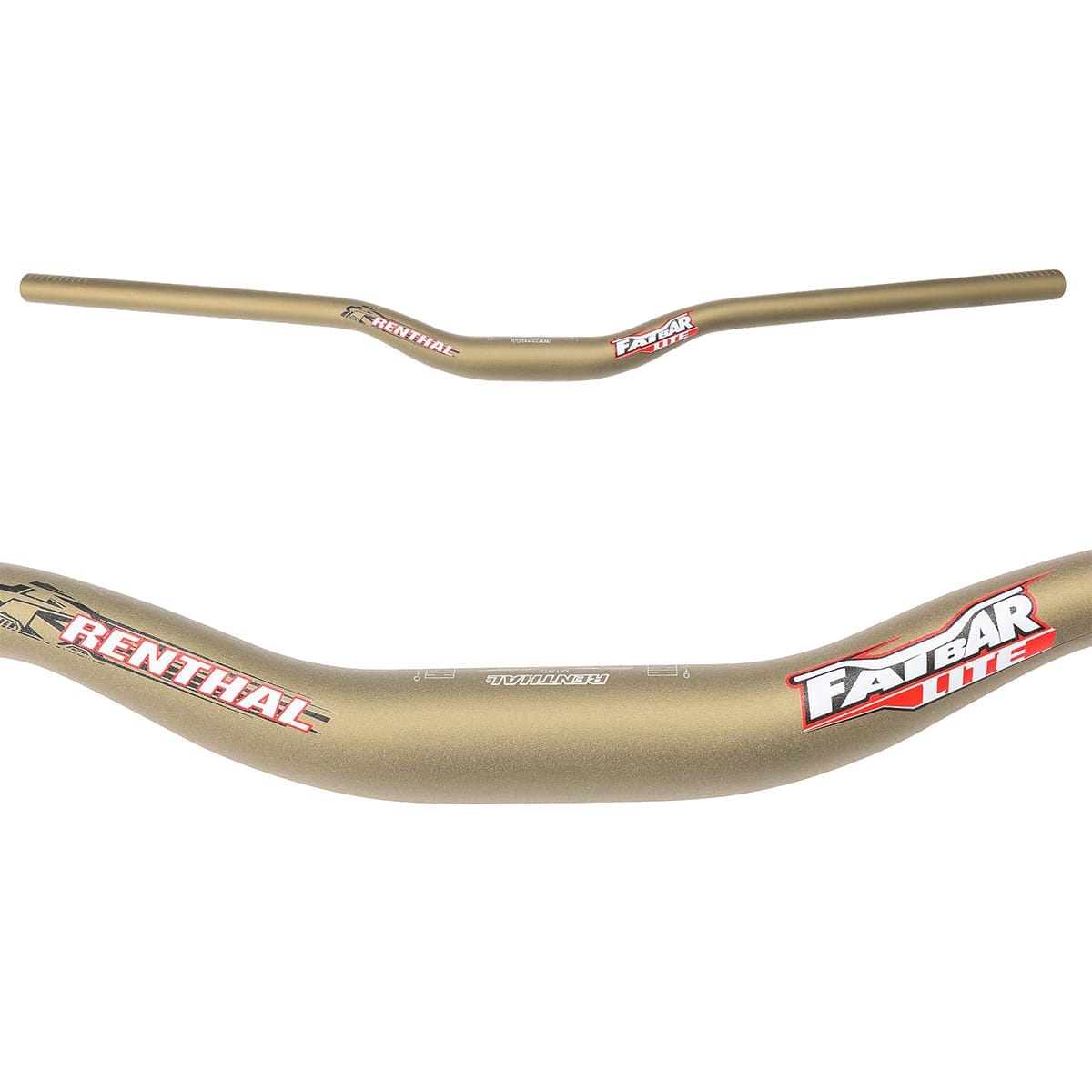 Cintre RENTHAL FATBAR LITE Rise 30mm 760mm Or