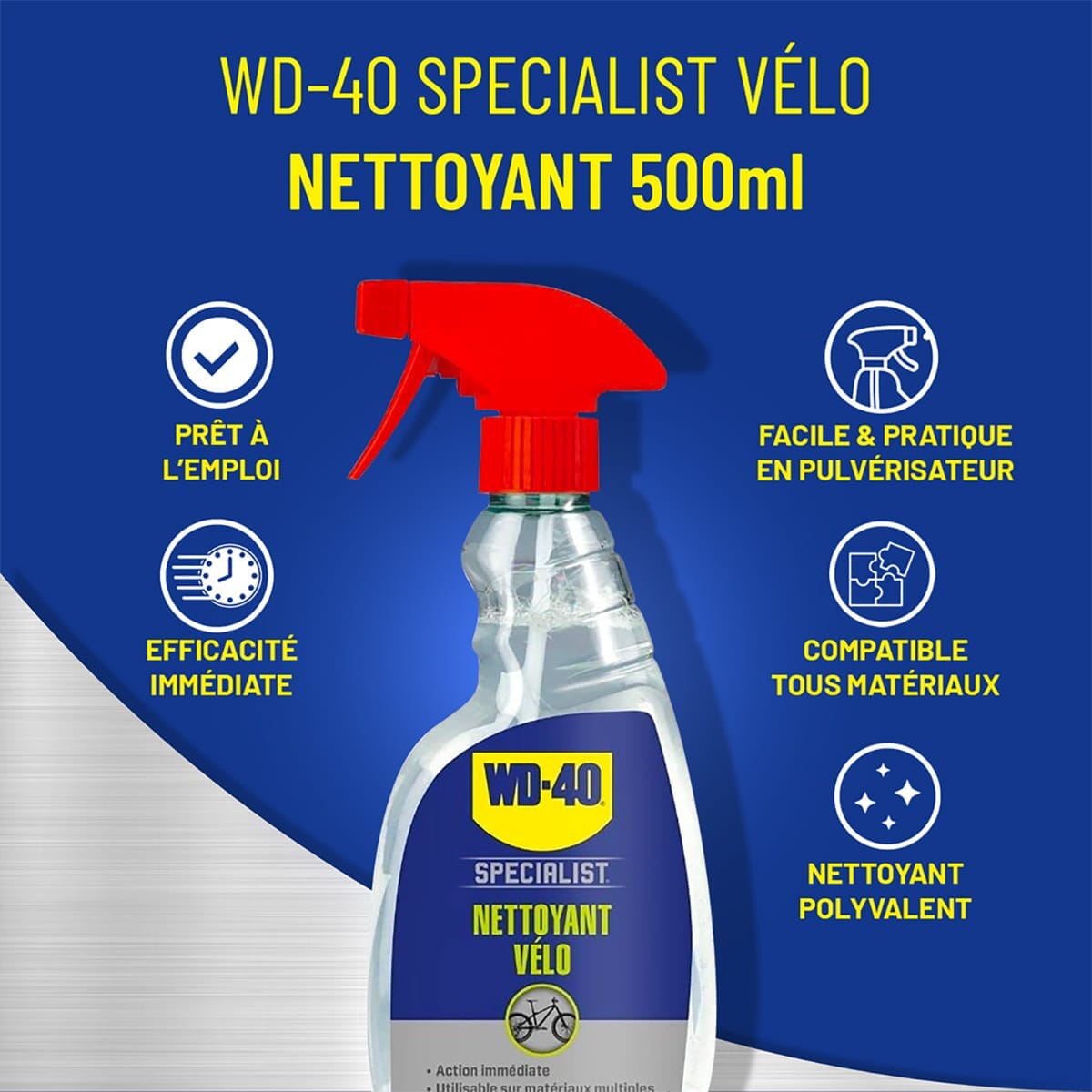 Nettoyant pour Vélo WD-40 BIKE (500 ml)