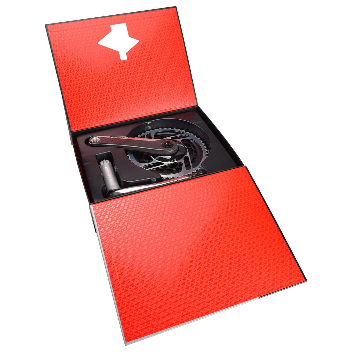 Pédalier 12V SRAM RED AXS DUB Double Mid-Compact Noir/Argent
