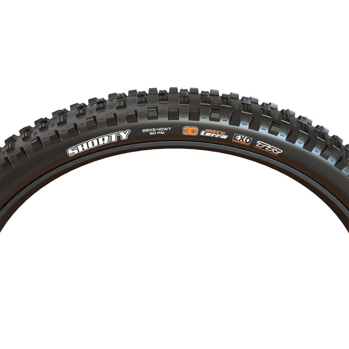 Pneu Maxxis Shorty 27.5 X 2.50 3C MaxxGrip DH WT TR Pliable Noir (TB85979200)