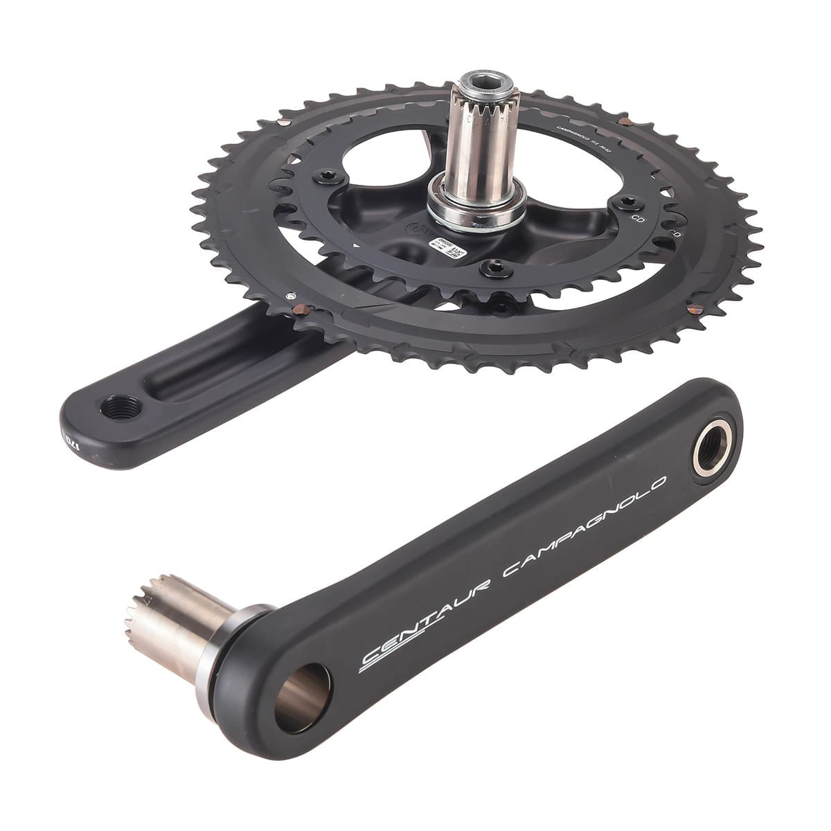 Pédalier CARBOX Campagnolo 175 mm, Pedalier carbone sans plateaux, pedaliers route