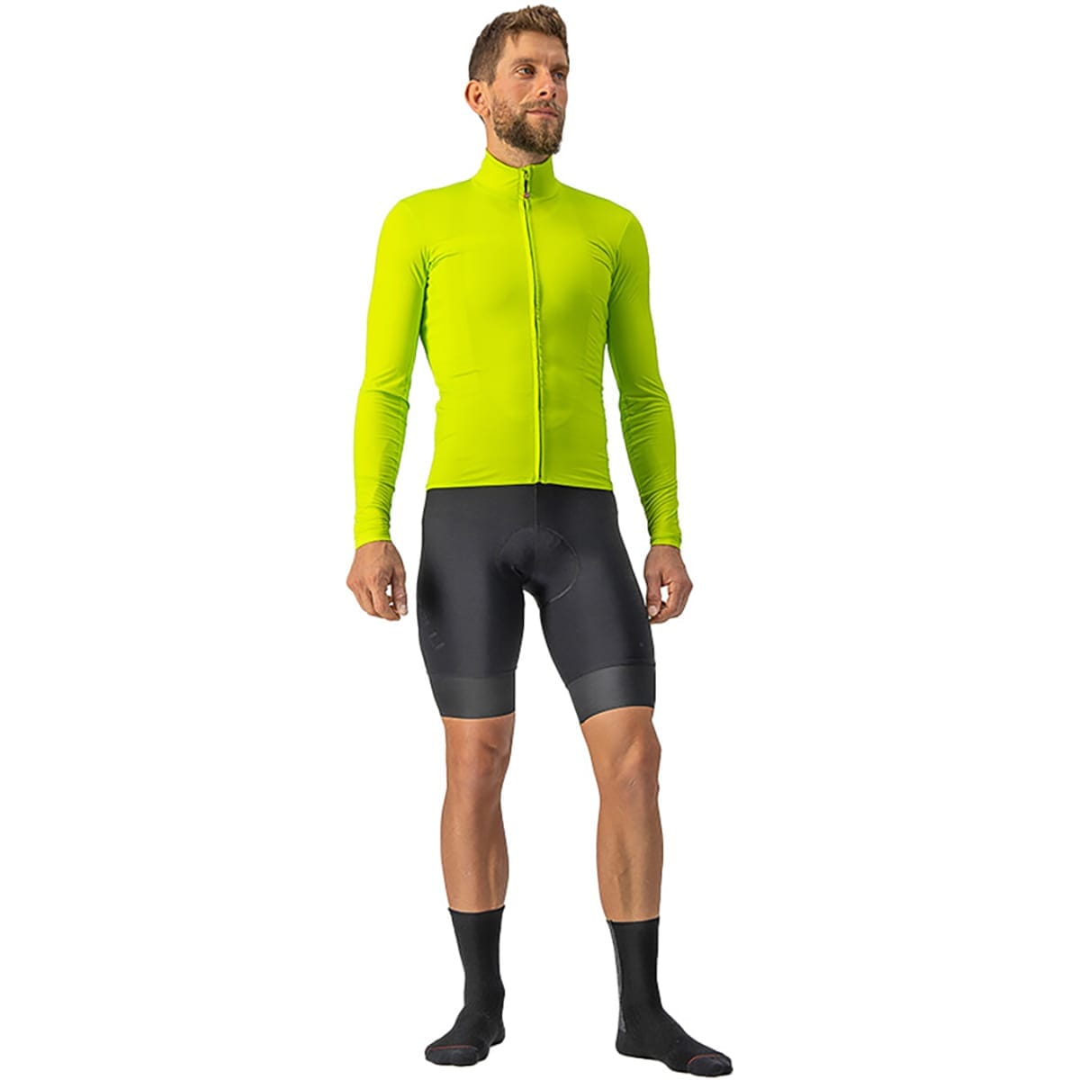 Maillot CASTELLI PRO THERMAL MID Manches Longues Jaune