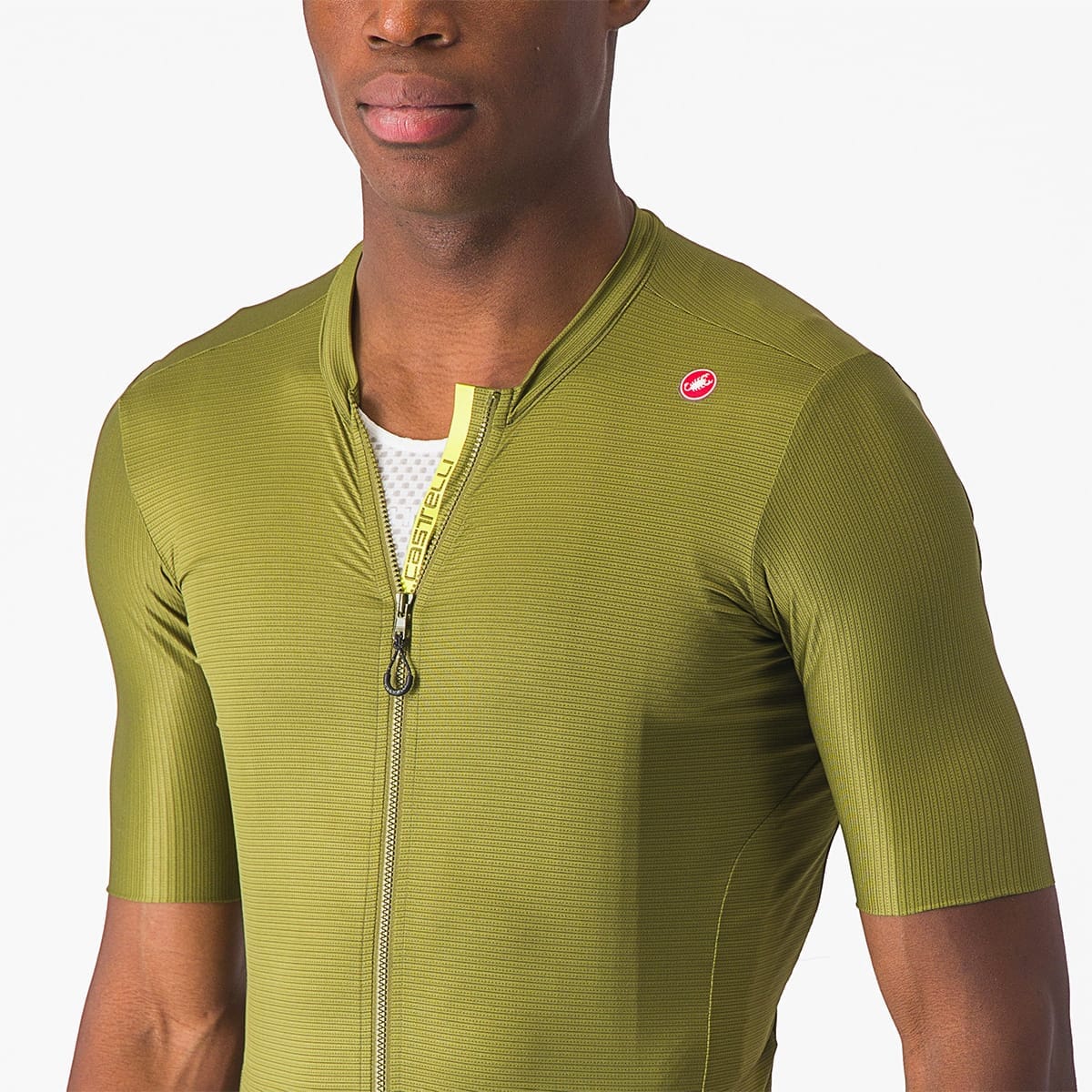 Maillot vélo manches courtes Castelli Superleggera 3 gris respirant