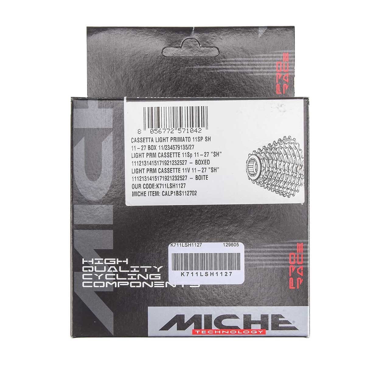 LIGHT PRIMATO 11 SH Road Cassettes / Sprockets | Miche - Foto 9