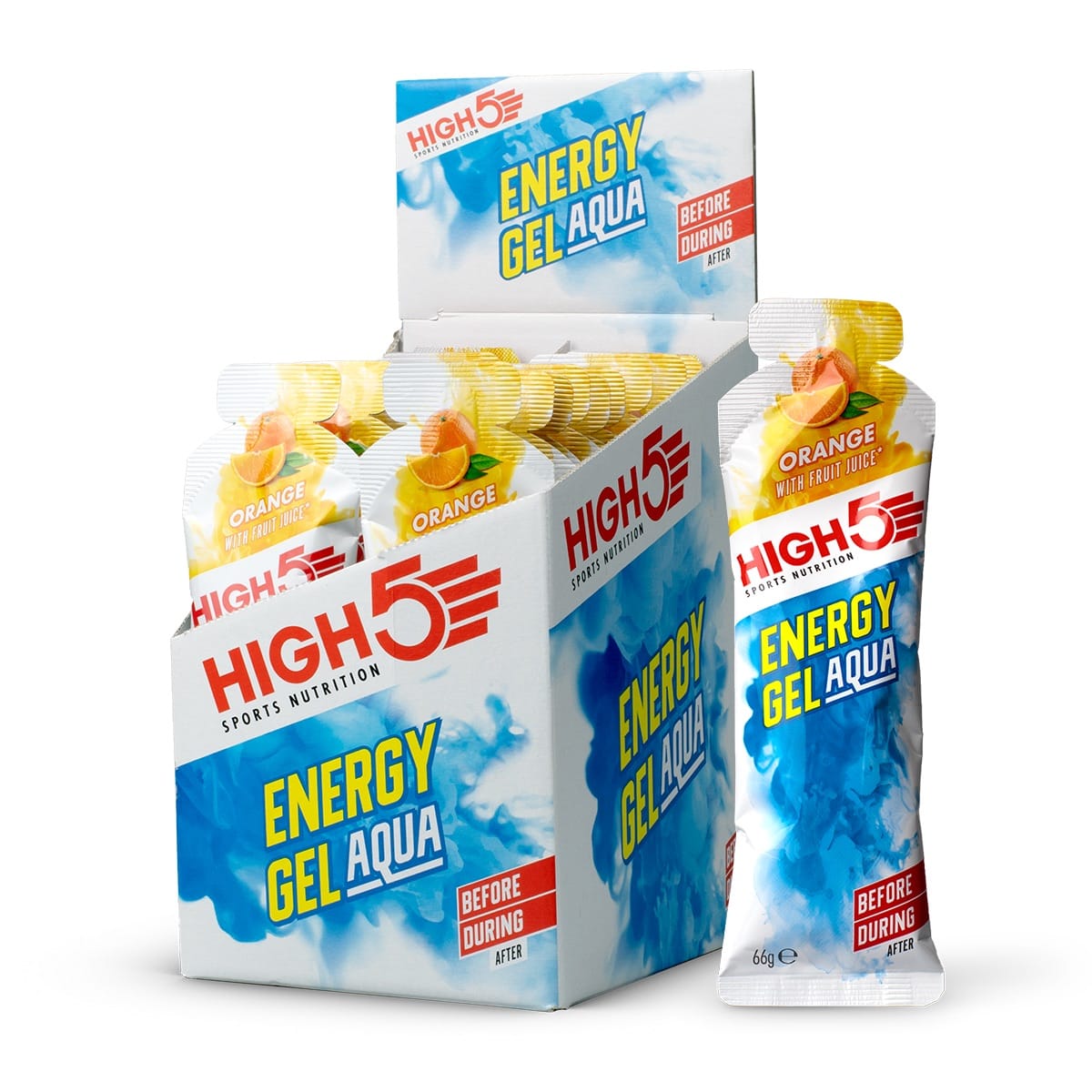 Gel Énergétique HIGH5 ENERGY GEL Aqua (66g) Orange – Probikeshop