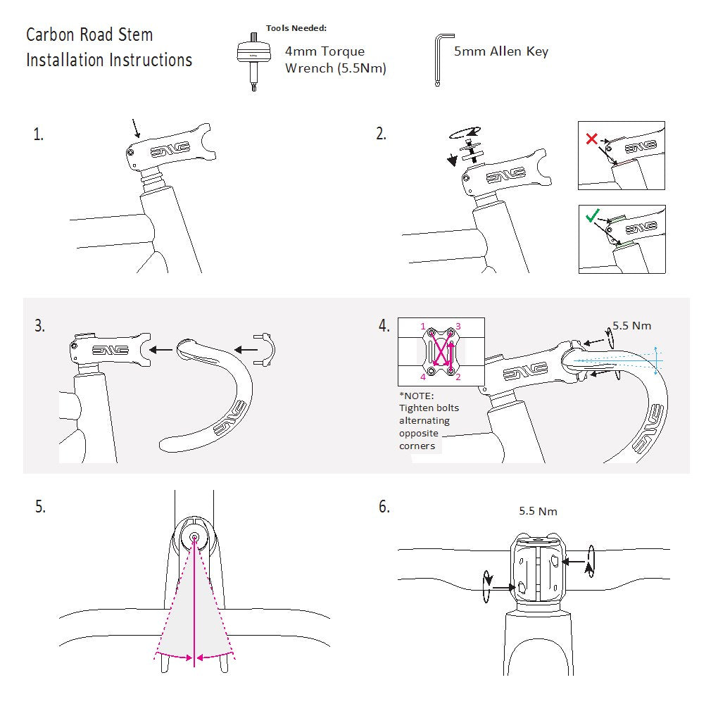 Potence Vélo Route Enve Aero Melee Mog 12