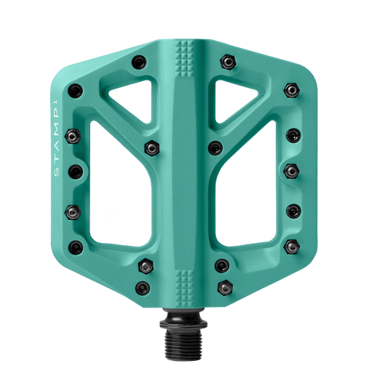 Pédales Plates CRANKBROTHERS STAMP 1 Small Turquoise